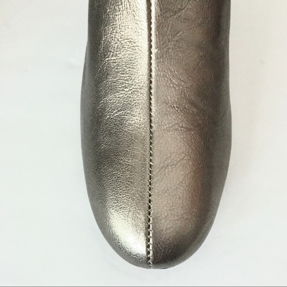 MINT&ROSE Lauren pewter leather ankle boots 10 NIB - Picture 5 of 7